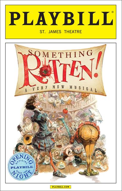 Limited Something Something Rotten Rotten Night - Edition Official Opening Playbill