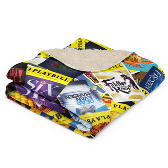 Playbill Covers Sherpa Blanket 