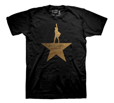 Hamilton the Broadway Musical - Gold Star Show Tee 
