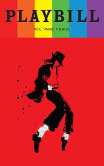 MJ the Musical Playbill with Limited Edition 2023 Rainbow Pride Logo 