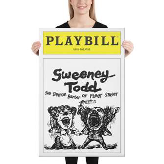 Playbill Sweeney Todd Canvas 