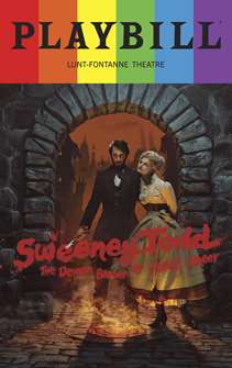 Sweeney Todd Revival Playbill with Limited Edition 2023 Rainbow Pride Logo 