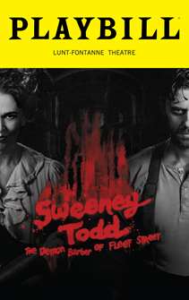 Sweeney Todd Playbill with Sutton Foster and Aaron Tveit  