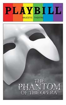 The Phantom of the Opera - June 2016 Playbill with Rainbow Pride Logo 