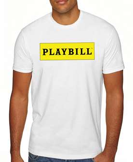 White Playbill Logo T-Shirt 