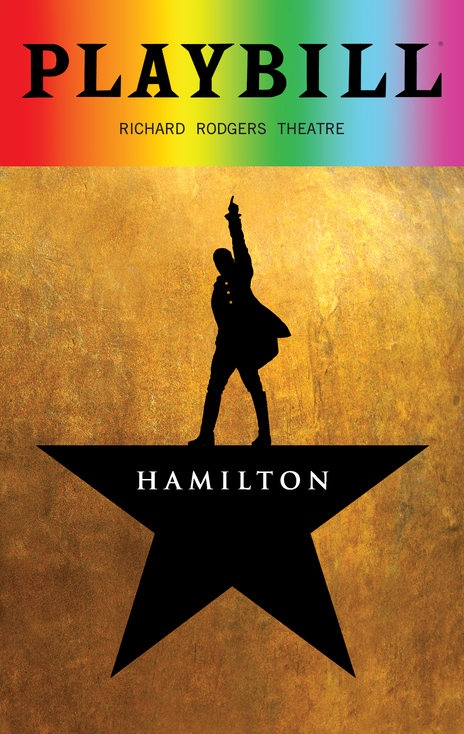 Hamilton - June 2018 Playbill with Rainbow Pride Logo ...