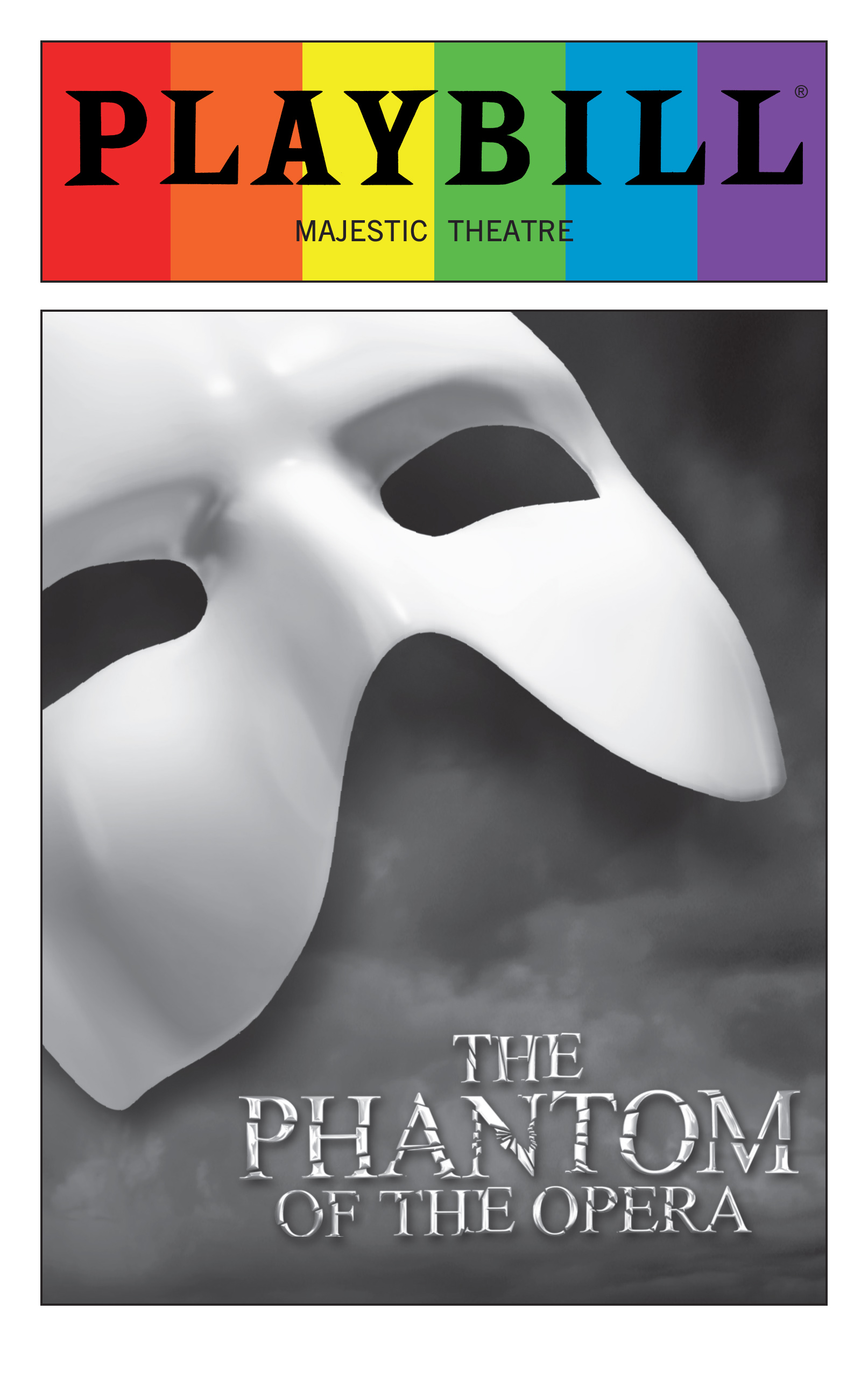 Phantom Of The Opera Broadway Playbill The Majestic Theatre Refrigerator Magnet 