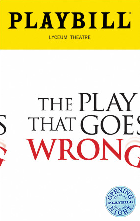 June 2018 THE PLAY THAT GOES WRONG Pride Playbill 