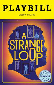 A Strange Loop Limited Edition Official Opening Night Playbill 