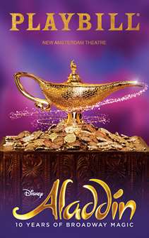 Aladdin 10th Anniversary Limited Edition Playbill  