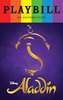 Aladdin June 2022 Playbill with Rainbow Pride Logo 