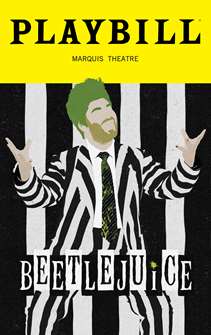 Beetlejuice the Broadway Musical Re-Opening Night 2022 Playbill 