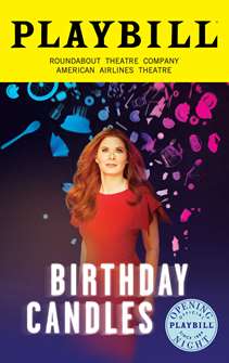 Birthday Candles Limited Edition Official Opening Night Playbill  