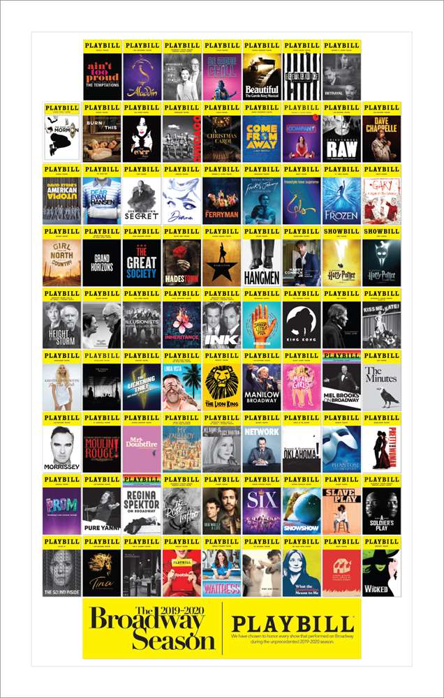 Broadway Season Playbill Poster 2019 - 2020 - Playbill Merchandise ...
