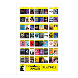Broadway Season Playbill Poster 2021-2022 