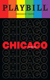Chicago Playbill with Limited Edition 2023 Rainbow Pride Logo 