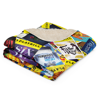 Playbill Covers Sherpa Blanket 
