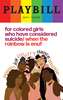 For Colored Girls 2022 Playbill with Rainbow Pride Logo 