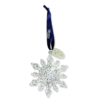 Frozen Glass Snowflake Ornament  