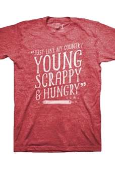 Hamilton The Broadway Musical - Young Scrappy Red Tee 