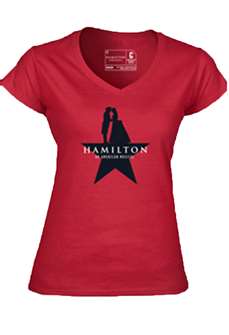 Hamilton the Broadway Musical - Ladies Star V-neck 