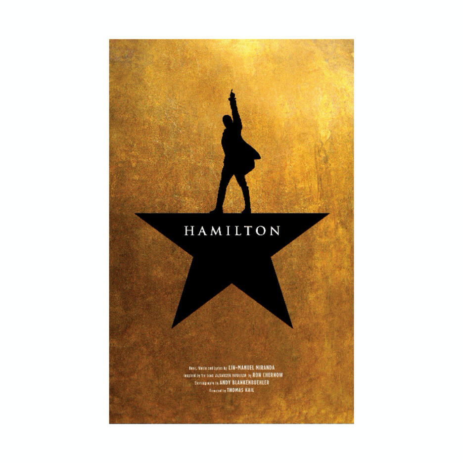 Hamilton An American Musical Broadway Promotional Star Poster Wall Decor