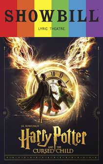 Harry Potter and the Cursed Child Playbill with Limited Edition 2023 Rainbow Pride Logo 