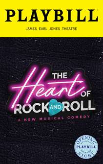 Heart of Rock & Roll Limited Edition Official Opening Night Playbill 