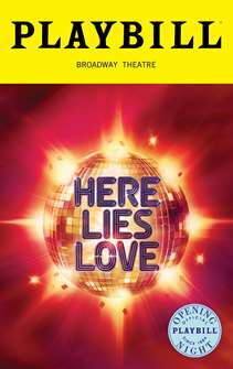 Here Lies Love Limited Edition Official Opening Night Playbill 