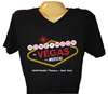 Honeymoon in Vegas the Broadway Musical - Glitter Logo Vee Neck T-Shirt 