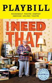 I Need That Limited Edition Official Opening Night Playbill 