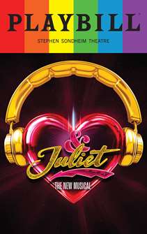 & Juliet Playbill with Limited Edition 2023 Rainbow Pride Logo 