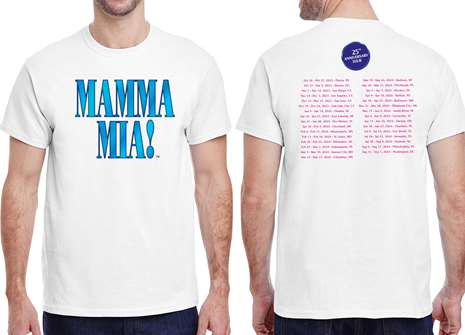 Mamma Mia 25th Anniversary Tour Tee 