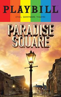 Paradise Square 2022 Playbill with Rainbow Pride Logo 