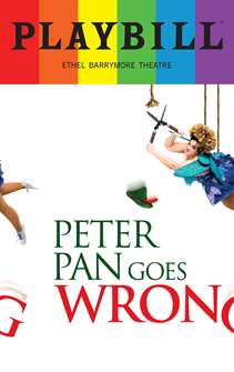 Peter Pan Goes Wrong Playbill with Limited Edition 2023 Rainbow Pride Logo 