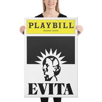 Playbill Evita Canvas 