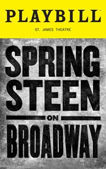 Springsteen On Broadway Limited Edition June 2021 Playbill 