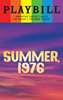 Summer, 1976 Playbill with Limited Edition 2023 Rainbow Pride Logo 