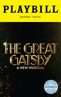 The Great Gatsby Limited Edition Official Opening Night Playbill 