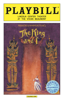 The King and I Limited Edition Official Opening Night Playbill 