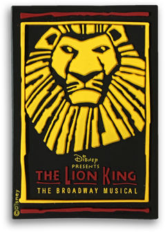 The Lion King the Broadway Musical - Simba Logo Rubber Magnet 