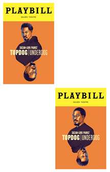 Topdog/Underdog Limited Edition Playbills (Set of 2) 