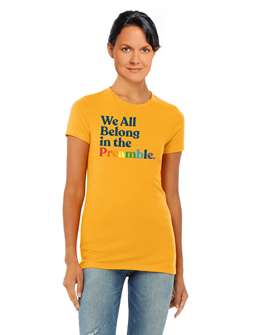 What The Constitution Means To Me  Slim Fit Preamble T-Shirt  