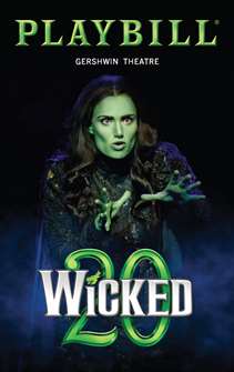 Wicked 20th Anniversary Limited Edition Playbill - October 29, 2023 Evening 
