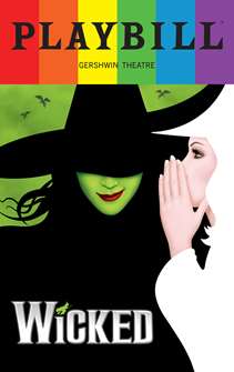 Wicked Playbill with Limited Edition 2023 Rainbow Pride Logo 
