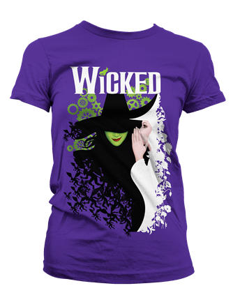 Wicked the Broadway Musical - Two Witches Ladies T-Shirt 