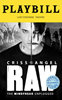 Criss Angel Raw - The Mindfreak Unplugged Limited Edition Official Opening Night Playbill 