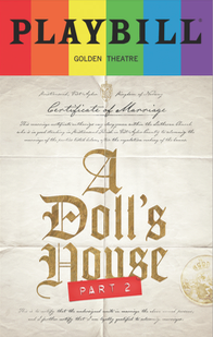 A Dolls House Part II - June 2017 Playbill with Rainbow Pride Logo 