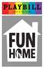 Fun Home - June 2016 Playbill with Rainbow Pride Logo 