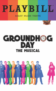 Groundhog Day - June 2017 Playbill with Rainbow Pride Logo 